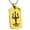 Gold, variant on Stainless Steel Poseidon Greek God of Sea Engraved Dog Tag Pendant Necklace
