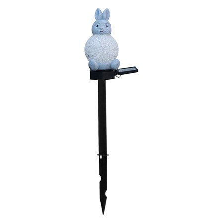 Garden Stakes Lights Rabbit Statue Lamp for Backyard, Walkway, Decor