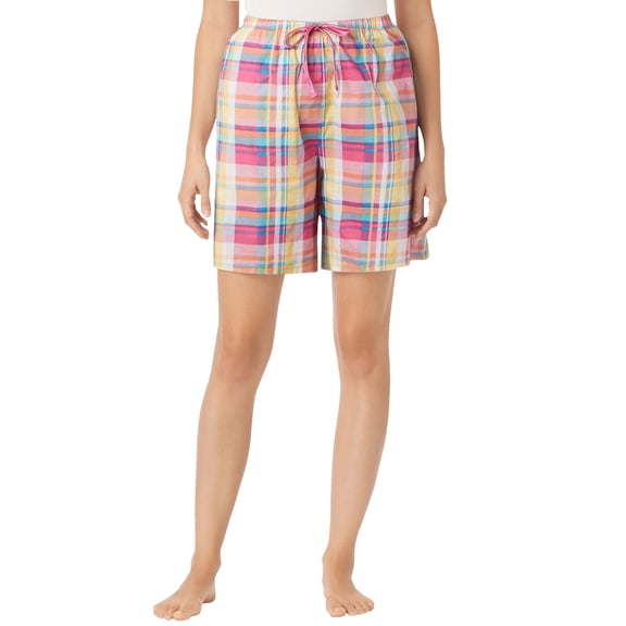 Dreams & Co. Plus Size Woven Sleep Short