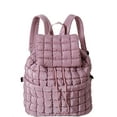 thumbnail image 1 of LHSHIDU Backpack for Women - Trendy Drawstring Puffy Backpack (Black), 1 of 7