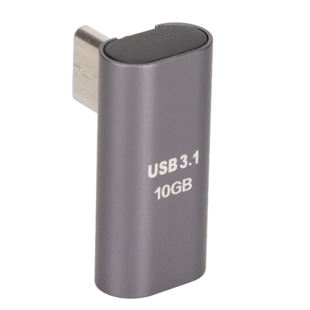 Adaptador Tipo C ANGGREK Aleación De Aluminio 10 Gbps Macho A Hembra 90 Grados