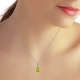 thumbnail image 3 of Galaxy Gold 14K Solid Gold Natural Peridot Pendant Necklace for Women - White Gold Fine Jewelry, 3 of 3