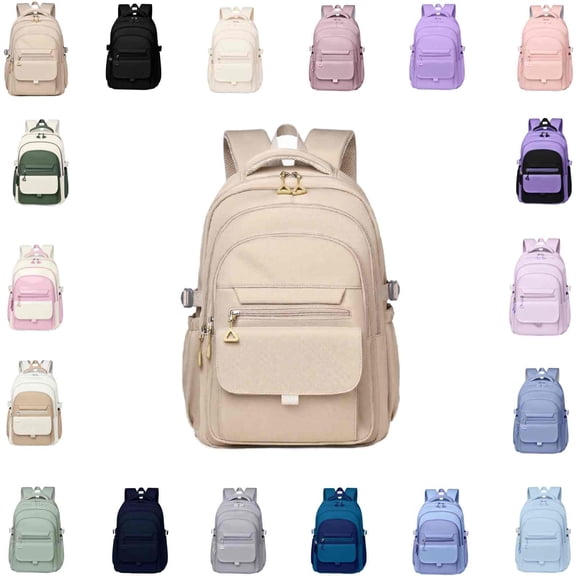 School Backpack for Boys Girls, Elementary Middle High College Student Bag, Cute Fashion Aesthetic Teen Bookbag for Teens Women (T-1pcs)