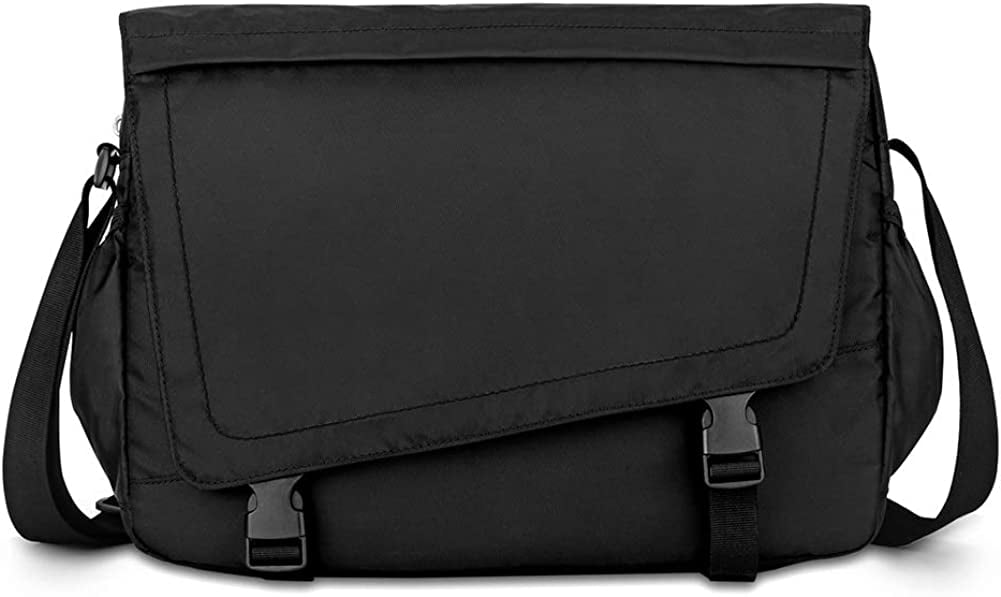 QWZNDZGR Utility Laptop Messenger Bag Nylon Water Resistant Shoulder