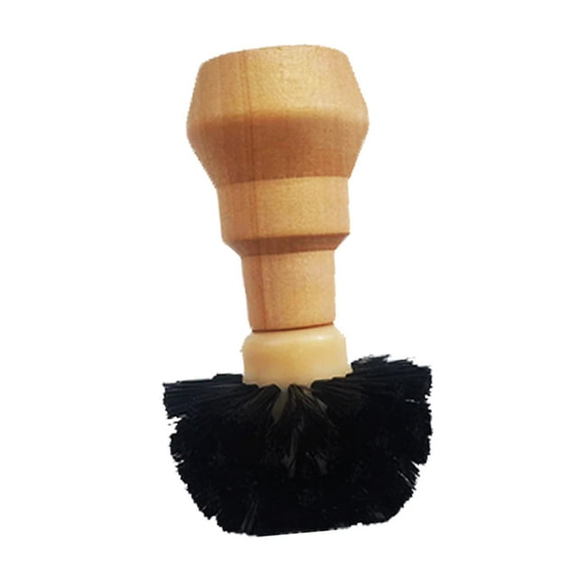 Cepillo para limpiar café, cuchara para espresso, mango de madera para cocina y café. Para 54 mm/58 mm