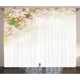thumbnail image 1 of Floral Style Decor Arch Cherry Blossom Flowers Wedding Print Curtain 2 Panel Set, 1 of 3