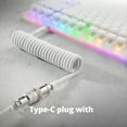 thumbnail image 3 of USB Type-C Cable for Gaming Keyboards, Double Sleeved Mechanical Keyboard Cable, Mechanical Keyboard Custom Coiled Cable, 3 of 6