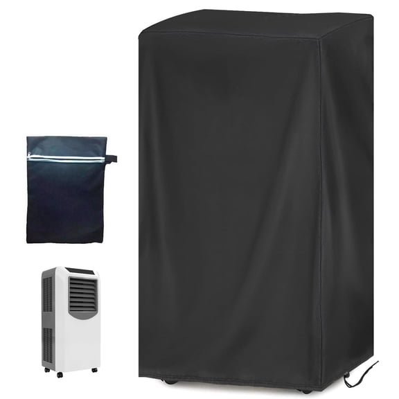 Indoor Portable Air Conditioner Cover Outdoor Portable AC Unit Cover Waterproof Dustproof Evaporative Air Cooler Protection AC for Indoor Outdoor Mobile Conditioner Protective