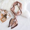 thumbnail image 2 of Landzoo One Reversible Bias Cut Silk Scarf For Elegant Long Neck Wrap Fashionable Versatile Hair Bandana Boho Soft Stylish Basic Silk Scarves, 2 of 5