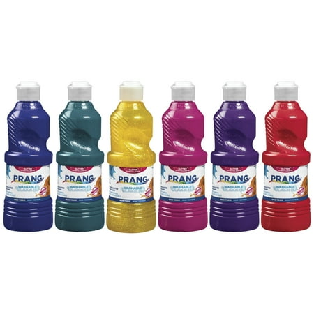 UPC: 0072067107985 | Prang Ready-to-Use Washable Tempera Paint Set Assorted Glitter Colors Pint Set of 6