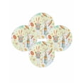 thumbnail image 7 of 15 Inch Round Placemats Set of 4, Spring Easter Non Slip Heat Insulation PP Table Mats, Bunny Carrots Eggs Floral Botanical Colorful Washable Place Mats for Kitchen Dining Party Table Decor, 7 of 7