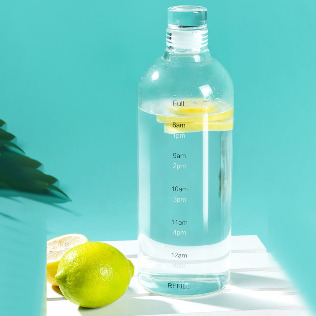 High Quality Glass Cup With Time Scale Glass Bottle For Easy Water Monitoring