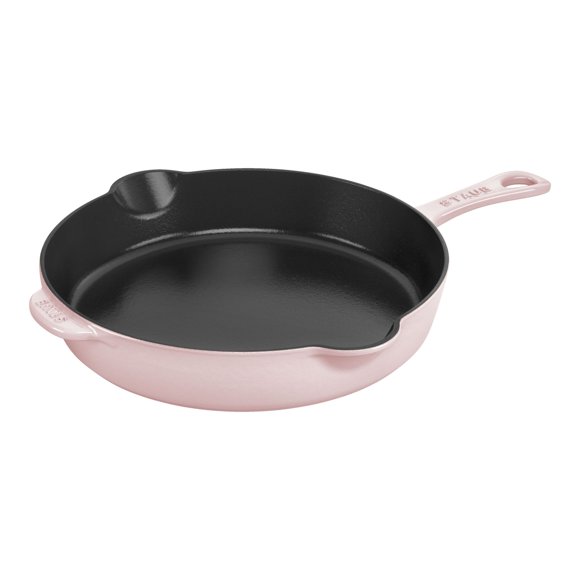 STAUB Pans 22 cm / 8.5 inch Cast Iron Traditional Deep Frypan, Sorbet Rose