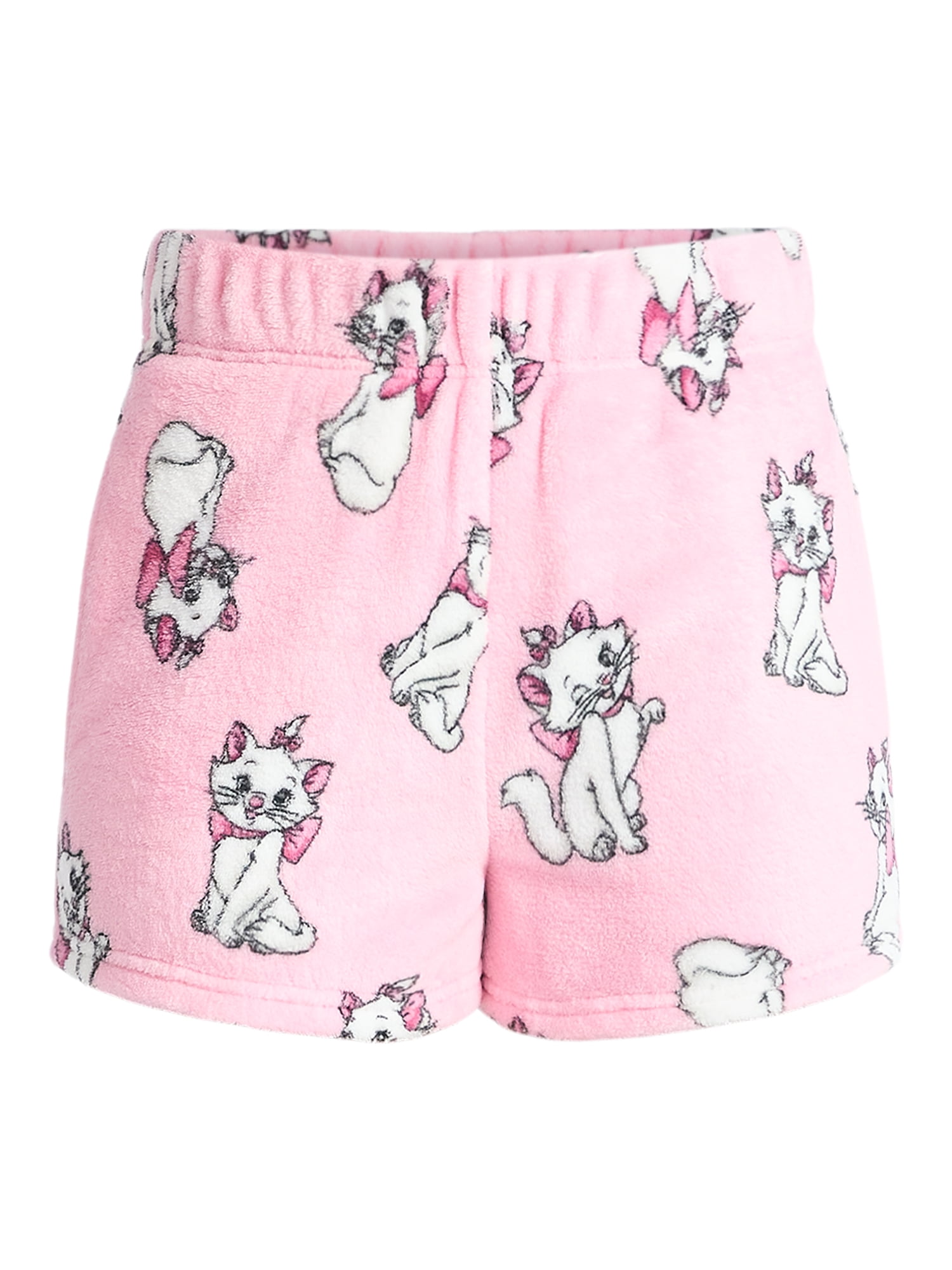 Aristocats Women's Marie Print Plush Fleece Shorts, Sizes XXS-XXL
