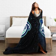 Asheville Tourists Fleece Blanket, Very Soft Microfiber Flannel Blanket for Couch Warm and Cozy for All Seasons