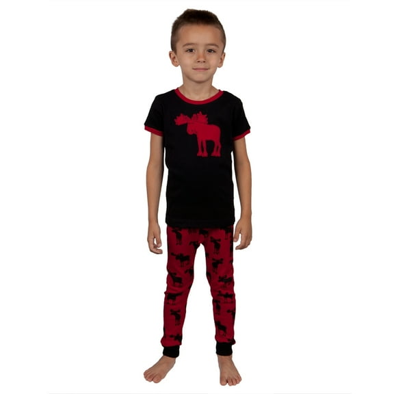Moose Silhouette Youth Pajama Set - 5