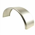 thumbnail image 3 of Ensemble de (2) Garde-Boue Ronds Lisses en Aluminium pour Remorque de Cargaison 34"L 17"H 10"W, 3 of 4