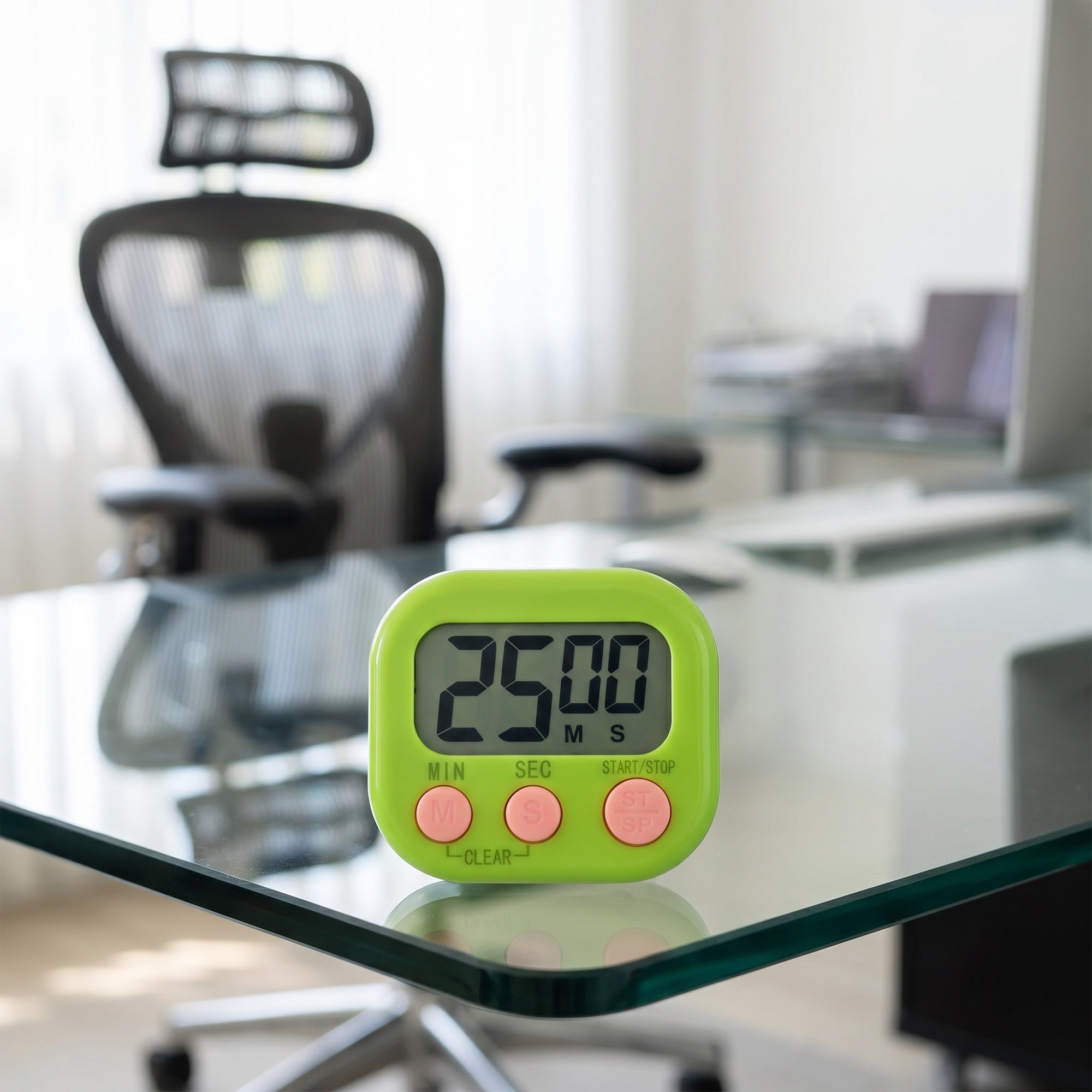 Unique Bargains Loud Alarm Magnetic Backing Cooking Study Kitchen Timer Green