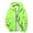 Green, variant on Reflective Coat Hooded Windbreaker Fashion Runing Pocket Jacket,Black,M