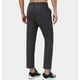 thumbnail image 4 of Pantalones deportivos de longitud completa para hombre, con bolsillo y cremallera, color liso, cintura elástica, pierna recta, pantalones de nueve pulgadas para hombre., 4 of 5