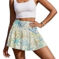 thumbnail image 2 of Xoenoiee Starfish Coral Print Women's Athletic Tennis Golf Skorts Pleated Skirt with Shorts and Pockets High Waisted Workout Running Pickleball Sportswear, M, 2 of 6
