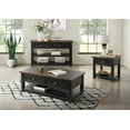 thumbnail image 2 of Martin Svensson Home Monterey Sofa 50" Console Table, Black and Brown, 2 of 10