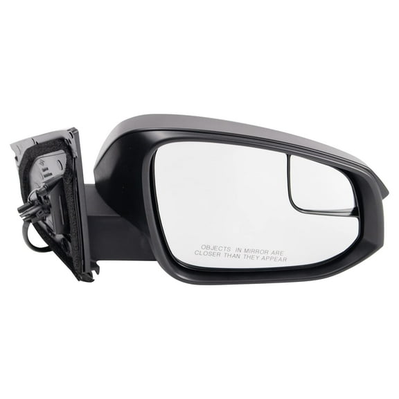 TRQ Side View Power Mirror with Spotter Glass Textured RH for Toyota Rav4 SUV MRA08323