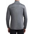 thumbnail image 2 of Spyder Active Men's Performance Quarter Zip Long Sleeve Shirt (Grey Heather, Large), 2 of 3