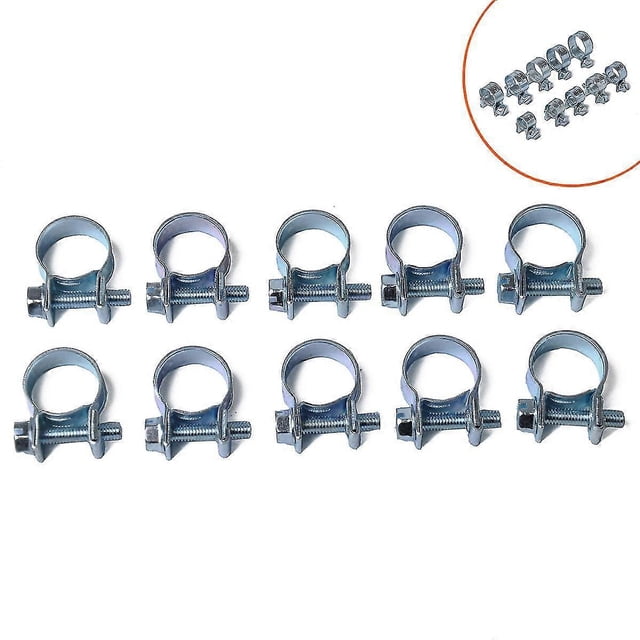 Jinyi Mini Fuel Line Hose S Less Steel Duty Hose S, Fuel Line Hose S/ Hose S (16-18mm) Pack Of 10
