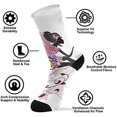 thumbnail image 4 of Coolnut Flower Fairy Socks Winter Warm Socks Fashion Print Socks Novelty Casual Socks for Men Women( 1 Pack), 4 of 6
