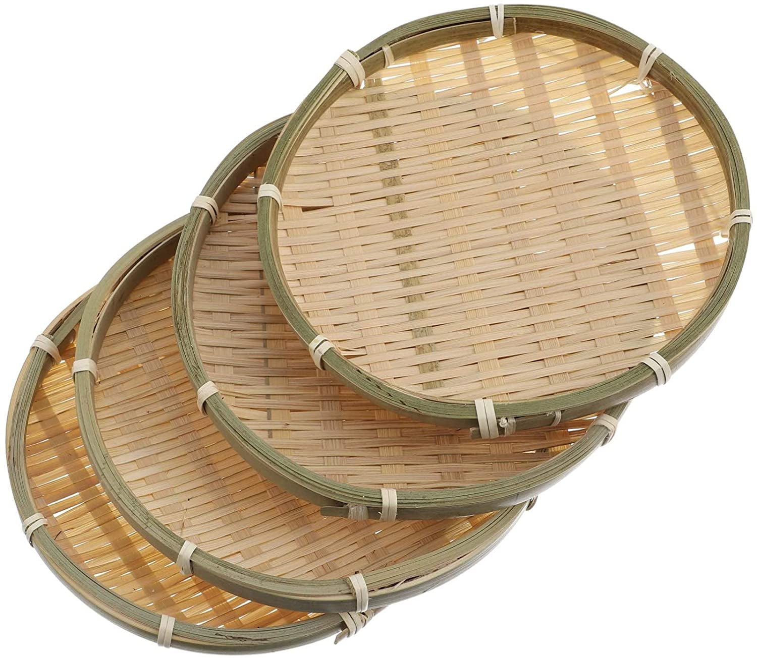 Panier Rangement Rotin Tissé Main - Plateau Pain Fruits 21x11cm | Déco Naturelle Style Rustique