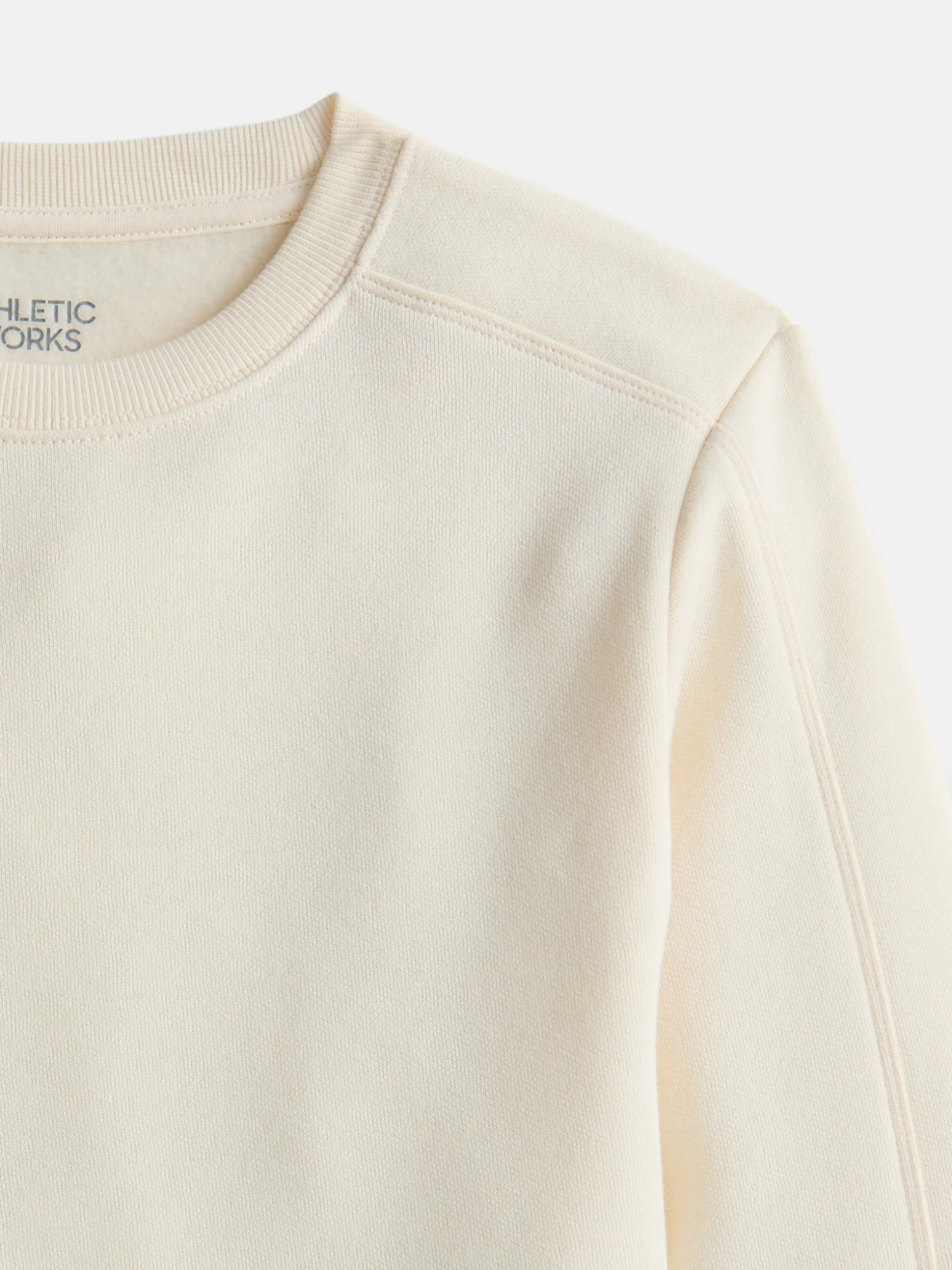 Athletic Works Girl's Fleece Crewneck Sweatshirt, Sizes 4-18 & Plus