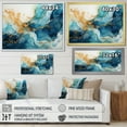 thumbnail image 4 of Designart "Liquid Art Fusion Of The Ocean" Ocean Floater Framed Wall Art Living Room, 4 of 5