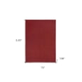 thumbnail image 2 of 6' X 9' Brick Red Non Skid Indoor Outdoor Area Rug, 2 of 5