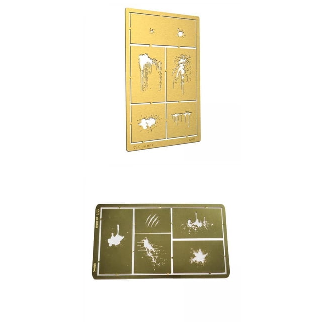 2x Kits de Pintura para Modelos Plantilla de Estarcido Placa de Pintura Regalo de Hobby Macarena plantilla de pintura