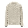 thumbnail image 6 of Womens 1/4 Zip Sweaters Fleece Pullover Sweatshirt Jacket Tops with Pocket Solid Solid Casual Winter Clothes (XL, Beige), 6 of 7