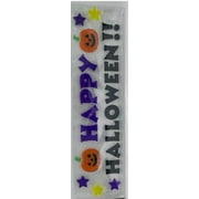 Pumpkins and Happy Halloween Gel Clings, Multicolor, 5.5" x 21", Halloween by Way To Celebrate