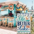 thumbnail image 2 of Life Is Better At The Lake Garden Flag 12x18 Inch Double Sided Outside, Lakeside Holiday Yard Outdoor Decoration, 2 of 6