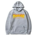thumbnail image 1 of Unisex Thrasher Hoodie Letter Printed Sweatshirt Drawstring Hood With Pocket, 1 of 5