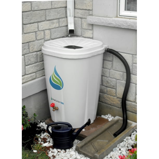 Freegarden Rain 55 Gal Rain Barrel W Brass Spigot Walmart Com