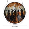 thumbnail image 3 of DIY Assemble Halloween Acrylic Puzzle Hanging Sign,Skeleton Witch Pumpkin Spooky Tree Ornament, Smooth Waterproof Wall Door Decor for Indoor Outdoor Halloween Decorations Haunted House Party Supplies, 3 of 6
