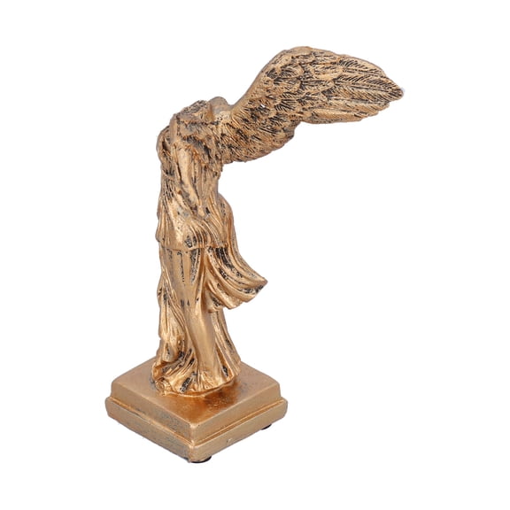 BORDSTRACT Goddess Of Victory Ornament, Resin Goddess Sculpture With Wings For Home Office Living Room Desktop Ornament