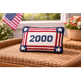 thumbnail image 4 of Year "2000" Stars & Stripes Needlepoint Mini Accent Pillow 6.5" x 9", 4 of 7