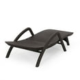 thumbnail image 3 of Noble House Waverly Outdoor Faux Wicker Chaise Lounges (Set of 2) Dark Brown, 3 of 8