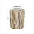 thumbnail image 4 of DecMode 15" x 18" Multi Colored Banana Leaf Woven Accent Table, 1-Piece, 4 of 7