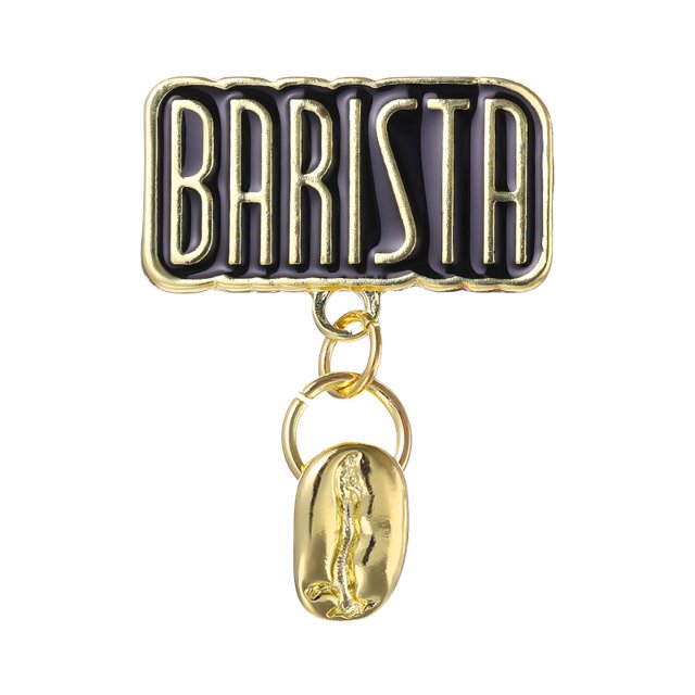 4 Estilos De Aleación Herramientas De Café Casa de los Tesoros Barista Pin Mochila Accesorio Regalo