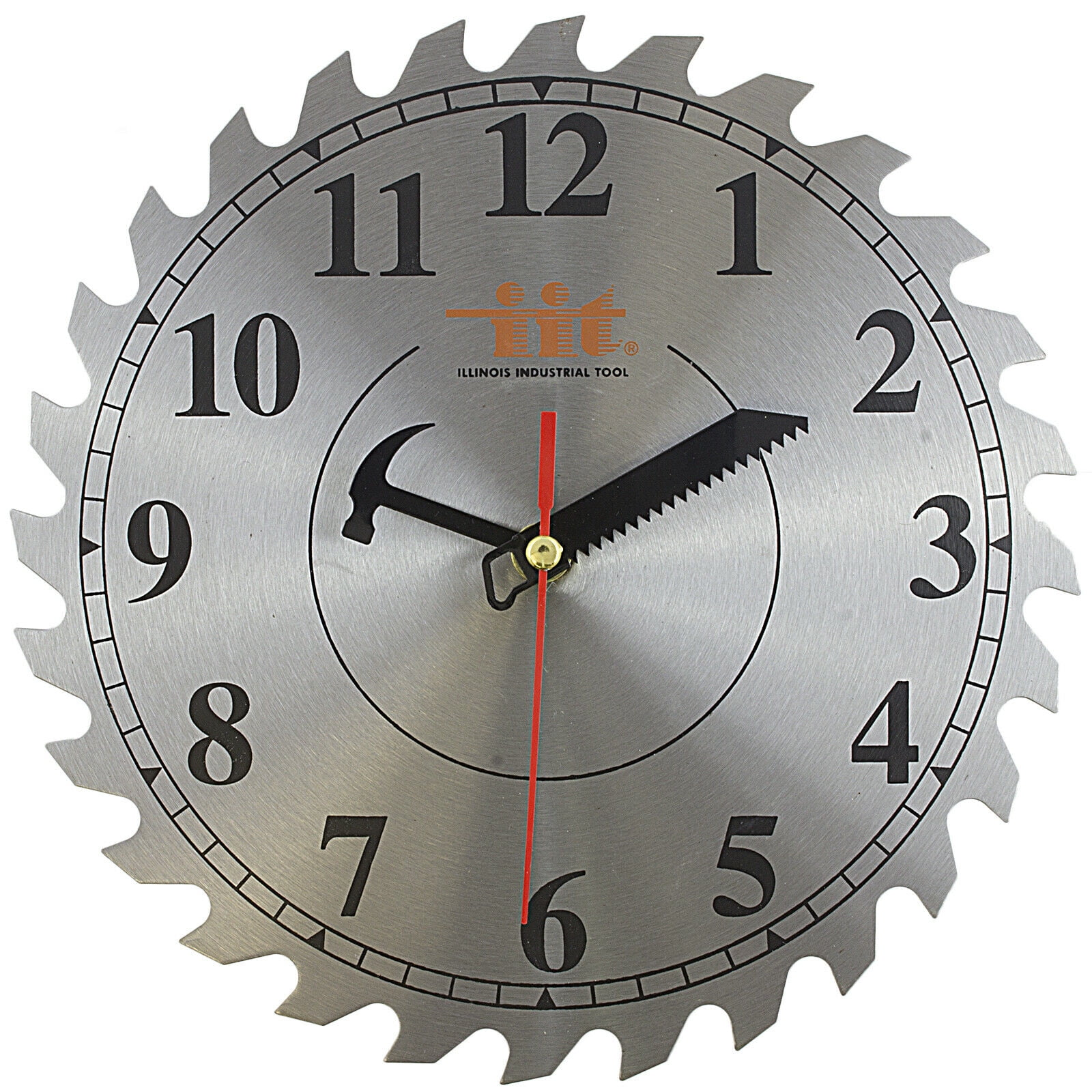 10' CIRCULAR SAW BLADE WORKSHOP DECORATIVE WALL CLOCK Garage Mens Tool Cave