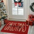 thumbnail image 5 of Red Kitchen Rug Set of 2, Merry Christmas Kitchen Floor Mat with Snowflake Xmas Trees Pattern, Front Door Mat, Bedroom Rug, Bath Rugs, Christmas Decorations, Home Decor, 5 of 7