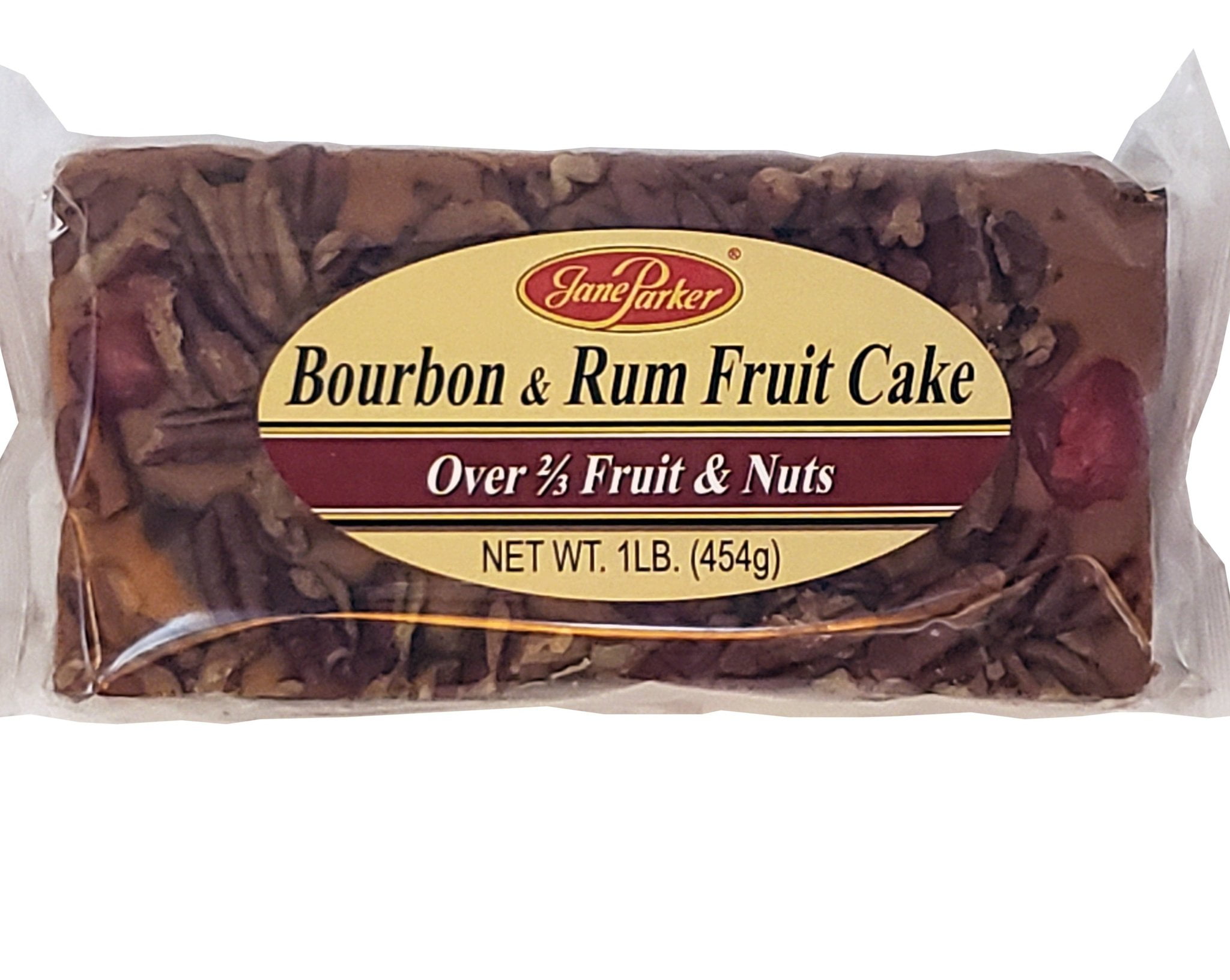Jane Parker Fruitcake Bourbon Rum Fruit Cake 1 Pound 16 Ounce Loaf Walmart Com