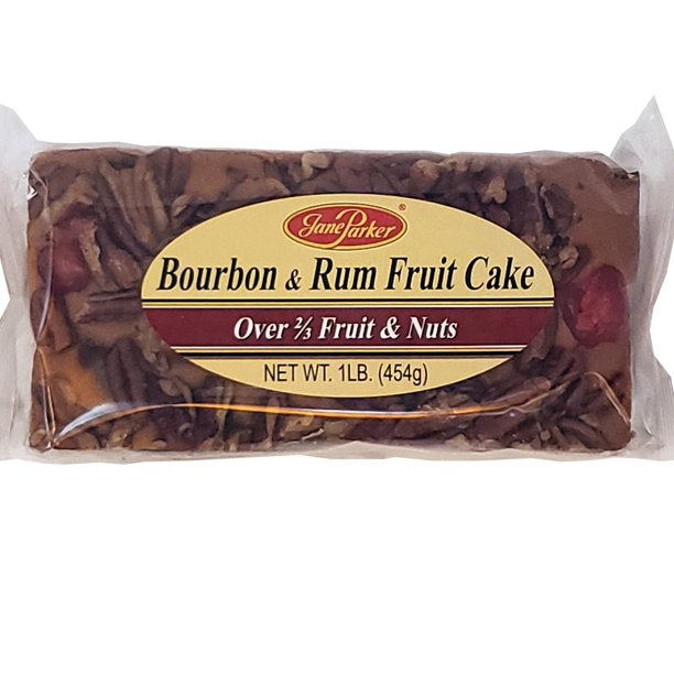 Jane Parker Fruitcake Bourbon &amp; Rum Fruit Cake 1 Pound (16 Ounce) Loaf